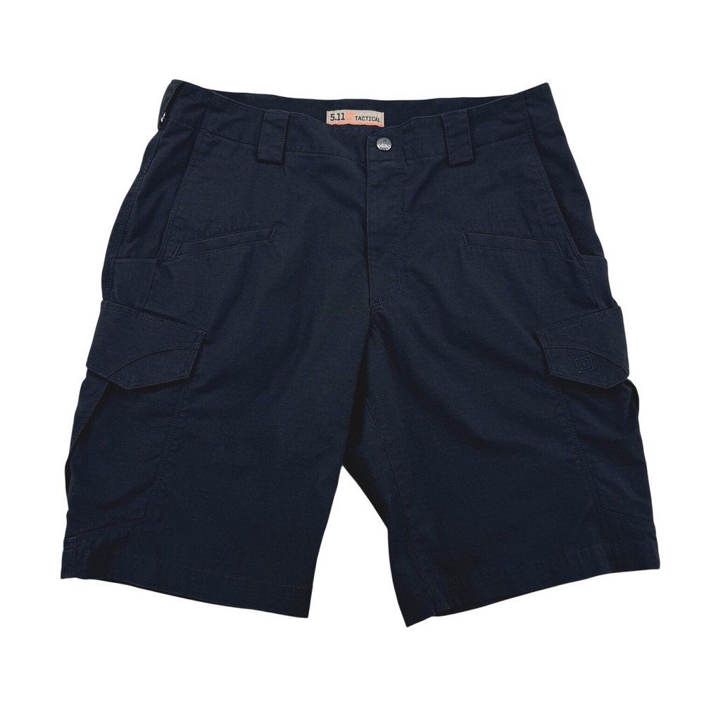 5.11 Tactical Stryke Cargo Shorts Mens 32 Black Excellent 11in Inseam 73327-019